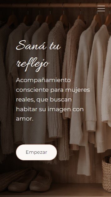 Versión móvil del sitio web